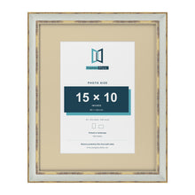 Cassis Light Grey 20 x 16 inch picture frame with an ivory mount for a 15 x 10 inch photo