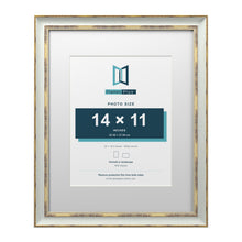 Cassis Light Grey 20 x 16 inch picture frame with a white mount for a 14 x 11 inch photo