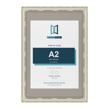 Cassis Light Grey 30 x 20 inch picture frame with a dawn grey mount for an A2 photo