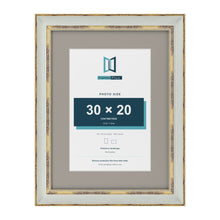 Cassis Light Grey 40 x 30 cm picture frame with a dawn grey mount for a 30 x 20 cm photo