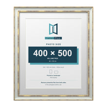 Cassis Light Grey 60 x 50 cm picture frame with a white mount for a 50 x 40 cm photo