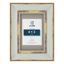 Cassis Light Grey 6 x 4 inch picture frame with a dawn grey mount for a 4 x 3 inch photo