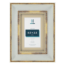 Cassis Light Grey 6 x 4 inch picture frame with an ivory mount for a 4.5 x 2.5 inch photo