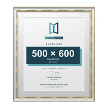 Cassis Light Grey 70 x 60 cm picture frame with a white mount for a 60 x 50 cm photo