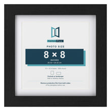 Classic Black 10 x 10 inch picture frame with a white mount for an 8 x 8 inch photo
