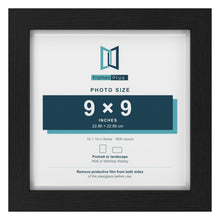 Classic Black 10 x 10 inch picture frame with a white mount for a 9 x 9 inch photo