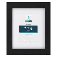Classic Black 10 x 8 inch picture frame with a white mount for a 7 x 5 inch photo