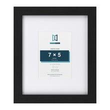 Classic Black 12 x 10 inch picture frame with a white mount for a 7 x 5 inch photo