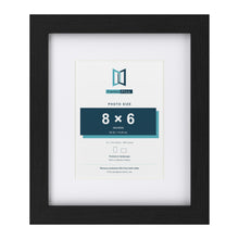 Classic Black 12 x 10 inch picture frame with a white mount for an 8 x 6 inch photo