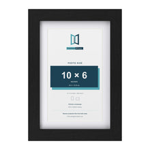 Classic Black 12 x 8 inch picture frame with a white mount for a 10 x 6 inch photo