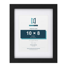 Classic Black 14 x 11 inch picture frame with a white mount for a 10 x 8 inch photo