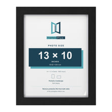 Classic Black 14 x 11 inch picture frame with a white mount for a 13 x 10 inch photo