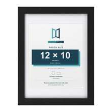 Classic Black 16 x 12 inch picture frame with a white mount for a 12 x 10 inch photo