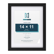 Classic Black 18 x 14 inch picture frame with a white mount for a 14 x 11 inch photo