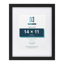 Classic Black 20 x 16 inch picture frame with a white mount for a 14 x 11 inch photo