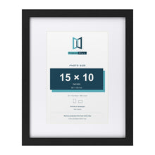 Classic Black 20 x 16 inch picture frame with a white mount for a 15 x 10 inch photo