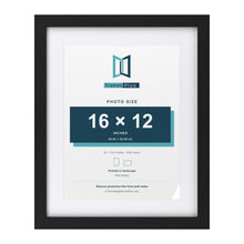 Classic Black 20 x 16 inch picture frame with a white mount for a 16 x 12 inch photo