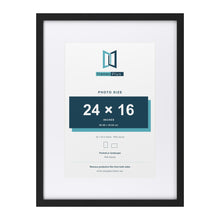 Classic Black 32 x 24 inch picture frame with a white mount for a 24 x 16 inch photo