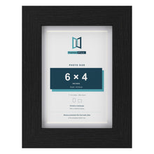 Classic Black 7 x 5 inch picture frame with a white mount for a 6 x 4 inch photo