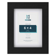 Classic Black 8 x 6 inch picture frame with a white mount for a 6 x 4 inch photo