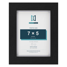 Classic Black 8 x 6 inch picture frame with a white mount for a 7 x 5 inch photo