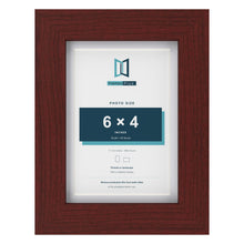 Classic Mahogany 7 x 5 inch picture frame with a white mount for a 6 x 4 inch photo