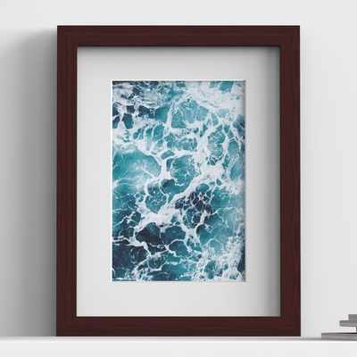 Classic Range Mahogany Picture, Photo & Poster Frame with White Mount
