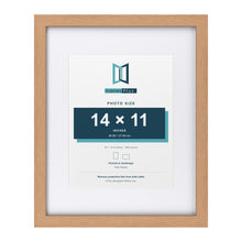 Classic Oak 20 x 16 inch picture frame with a white mount for a 14 x 11 inch photo