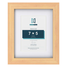 Classic Pine 10 x 8 inch picture frame with a white mount for a 7 x 5 inch photo