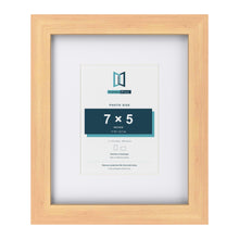 Classic Pine 11 x 9 inch picture frame with a white mount for a 7 x 5 inch photo