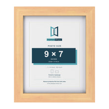 Classic Pine 11 x 9 inch picture frame with a white mount for a 9 x 7 inch photo