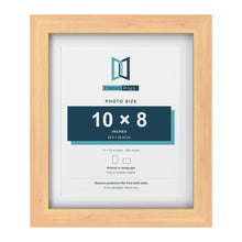 Classic Pine 12 x 10 inch picture frame with a white mount for a 10 x 8 inch photo