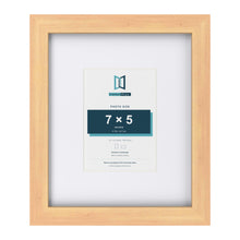 Classic Pine 12 x 10 inch picture frame with a white mount for a 7 x 5 inch photo