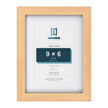 Classic Pine 12 x 9 inch picture frame with a white mount for a 9 x 6 inch photo
