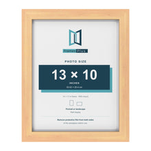 Classic Pine 14 x 11 inch picture frame with a white mount for a 13 x 10 inch photo