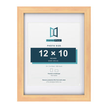 Classic Pine 16 x 12 inch picture frame with a white mount for a 12 x 10 inch photo
