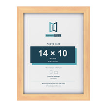 Classic Pine 16 x 12 inch picture frame with a white mount for a 14 x 10 inch photo