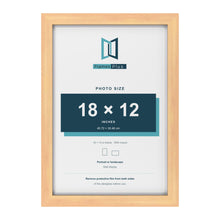 Classic Pine 19 x 13 inch picture frame with a white mount for an 18 x 12 inch photo