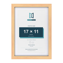 Classic Pine 20 x 14 inch picture frame with a white mount for a 17 x 11 inch photo