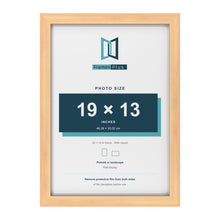 Classic Pine 20 x 14 inch picture frame with a white mount for a 19 x 13 inch photo