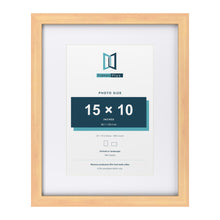 Classic Pine 20 x 16 inch picture frame with a white mount for a 15 x 10 inch photo