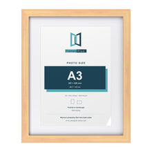 Classic Pine 20 x 16 inch picture frame with a white mount for an A3 photo