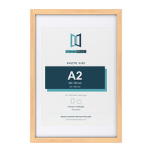 Classic Pine 30 x 20 inch picture frame with a white mount for an A2 photo