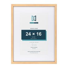 Classic Pine 32 x 24 inch picture frame with a white mount for a 24 x 16 inch photo