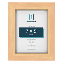 Classic Pine 8 x 6 inch picture frame with a white mount for a 7 x 5 inch photo