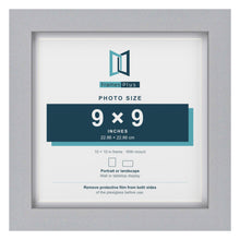Classic Silver 10 x 10 inch picture frame with a white mount for a 9 x 9 inch photo