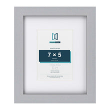 Classic Silver 11 x 9 inch picture frame with a white mount for a 7 x 5 inch photo