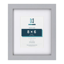 Classic Silver 12 x 10 inch picture frame with a white mount for an 8 x 6 inch photo