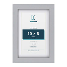 Classic Silver 12 x 8 inch picture frame with a white mount for a 10 x 6 inch photo