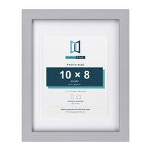 Classic Silver 14 x 11 inch picture frame with a white mount for a 10 x 8 inch photo